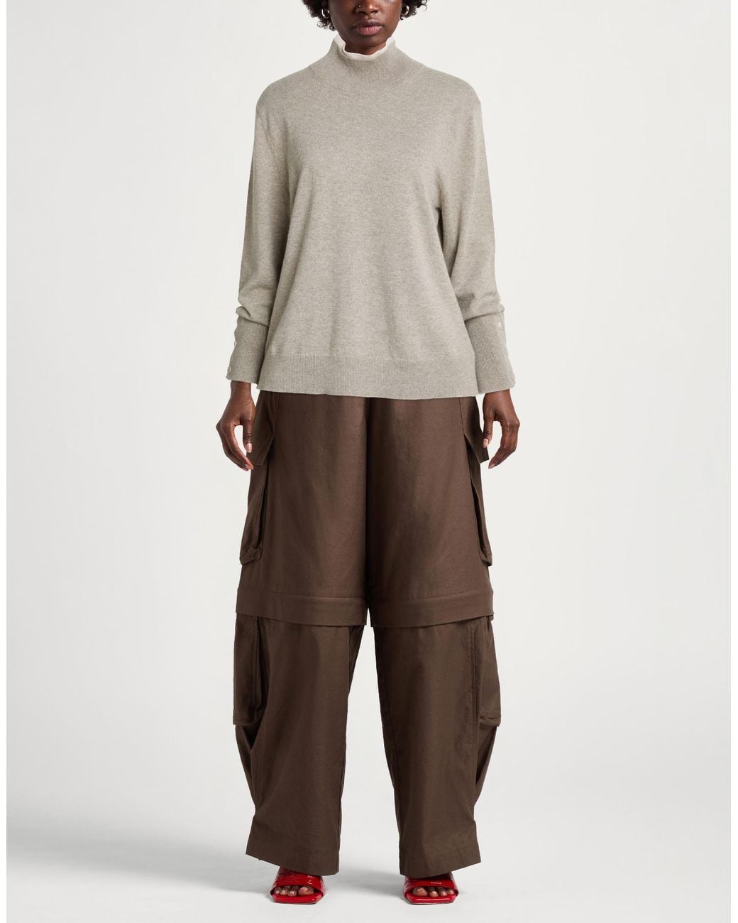Alpha Studio Gray Rollkragenpullover