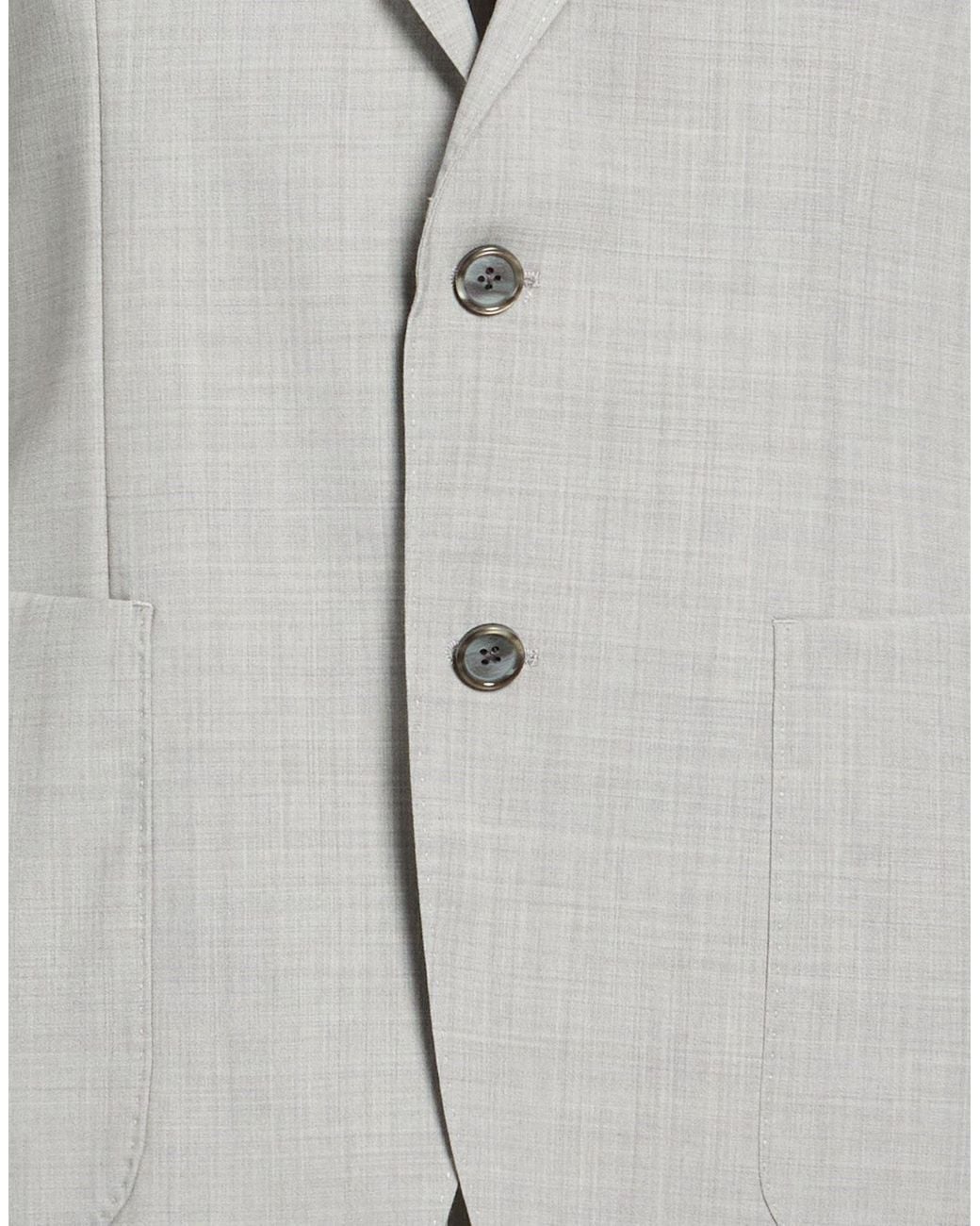 Boss Gray Blazer Virgin Wool for men