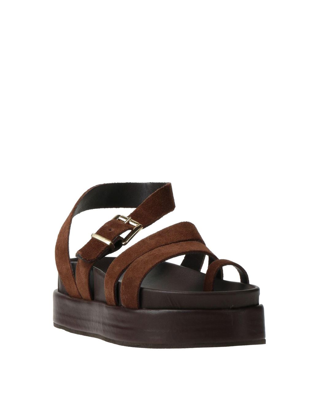 Divine Follie Brown Thong Sandal Leather
