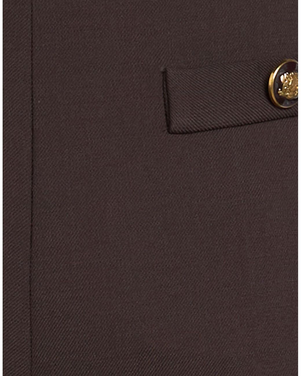 Sandro Brown Chocolate Pants Polyester, Virgin Wool, Elastane