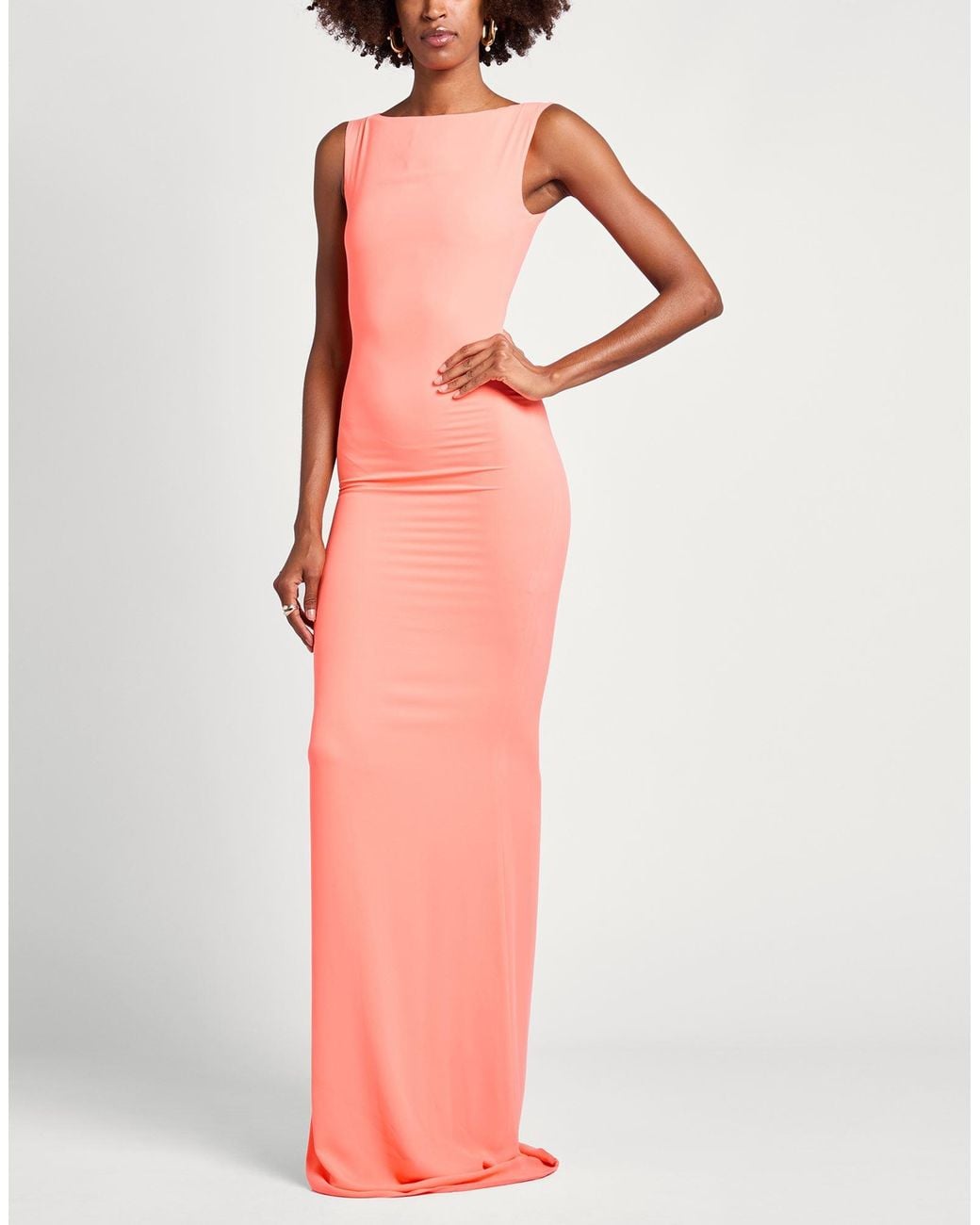 Monot Pink Maxi Dress Polyester