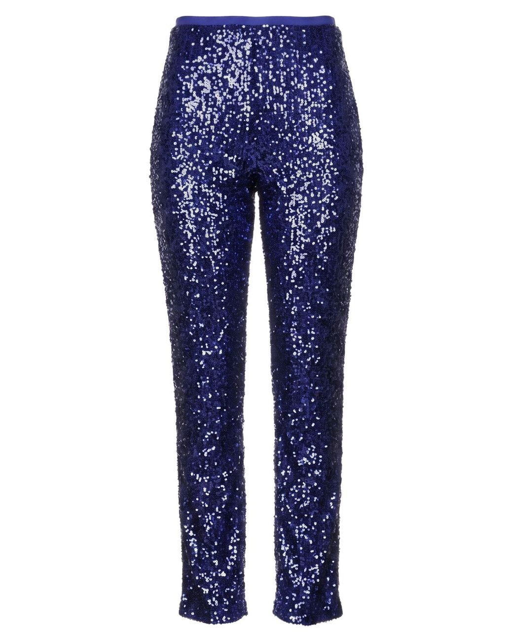La Petite Robe Di Chiara Boni Blue Bright Pants Polyester, Polyamide, Elastane
