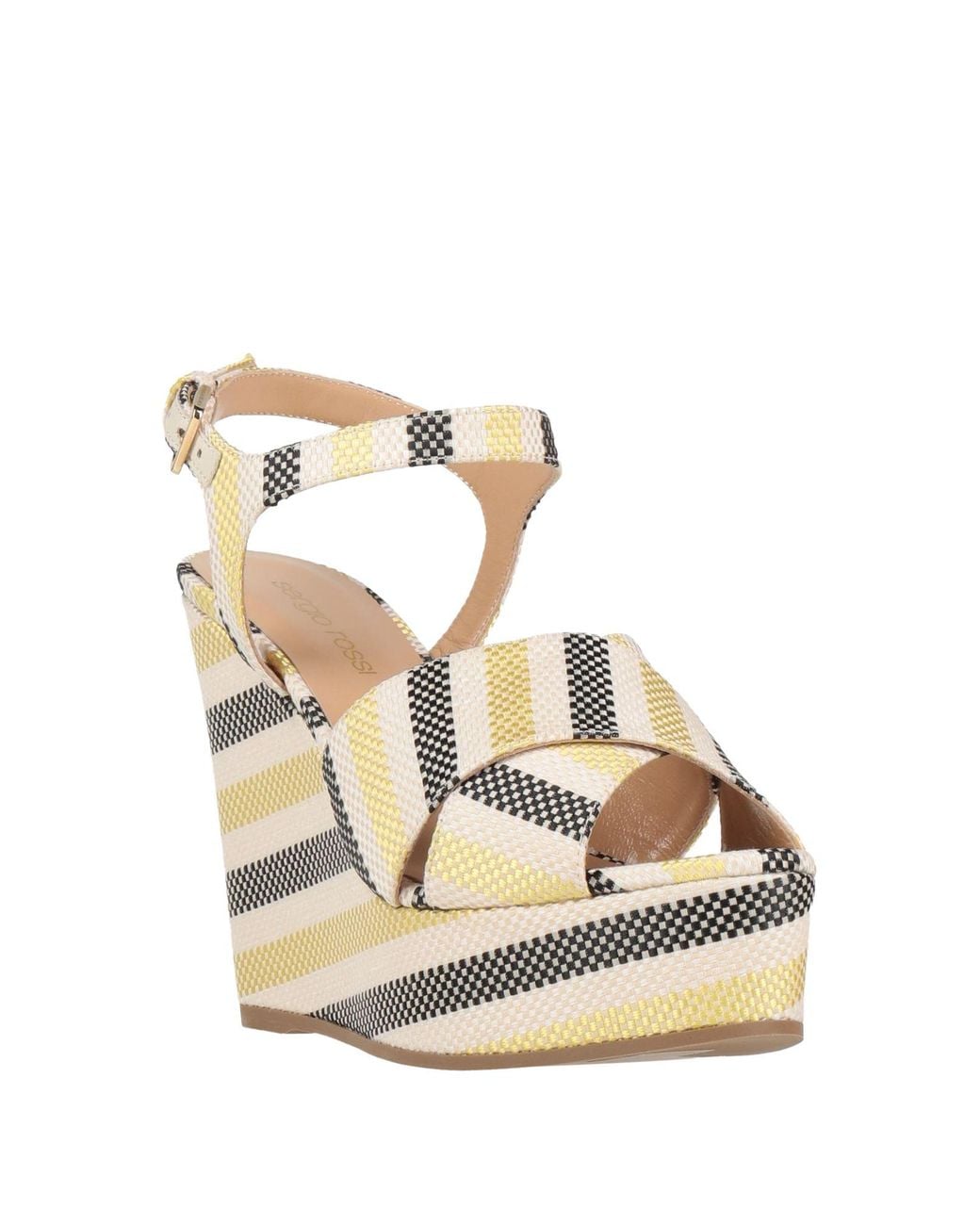 Sergio Rossi Natural Sandals Textile Fibers