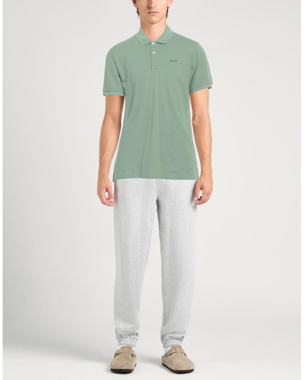 Gant Green Polo Shirt Cotton for men