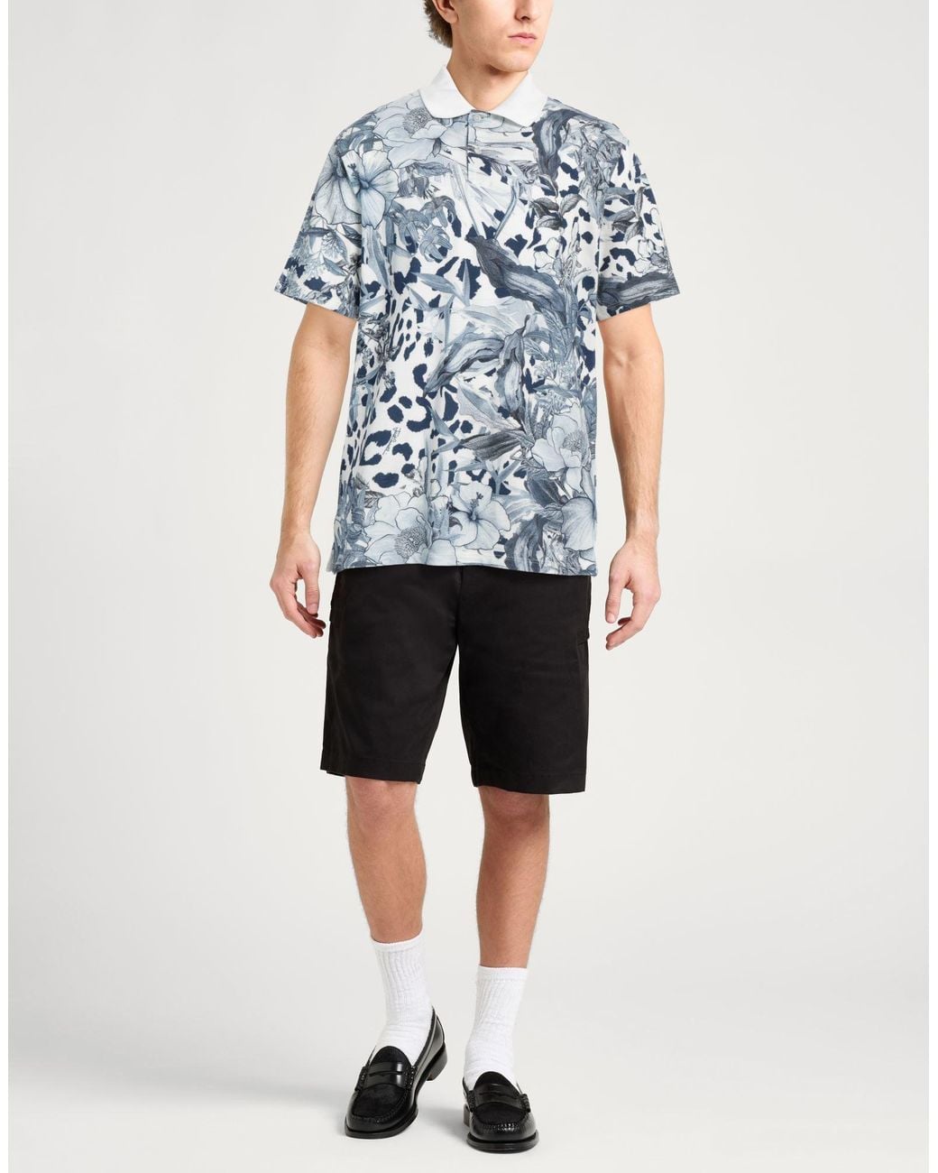 Just Cavalli Blue Polo Shirt for men