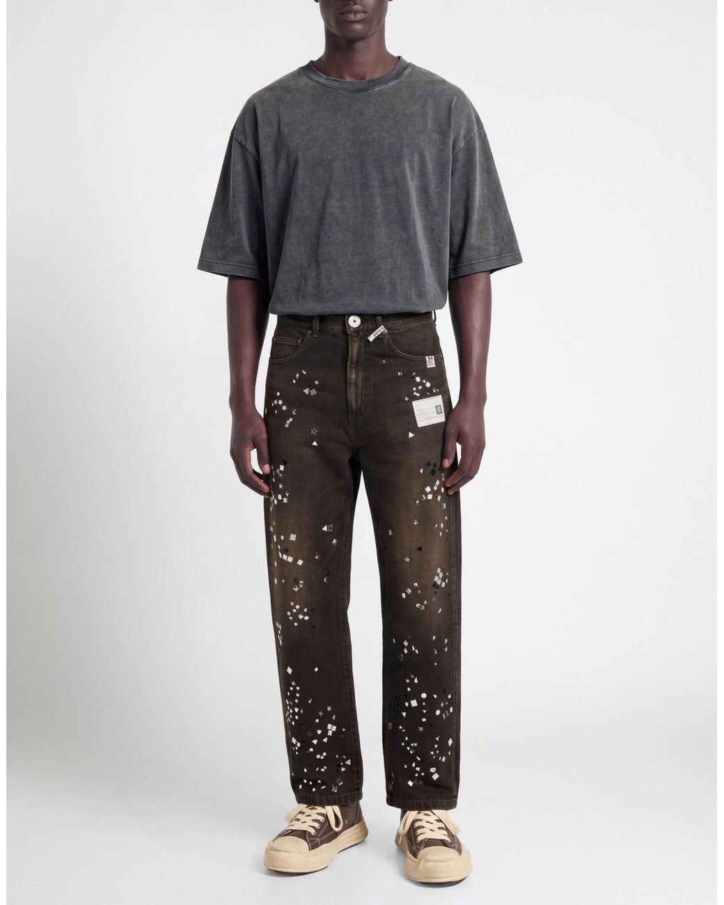 Maison Mihara Yasuhiro Black Jeans for men