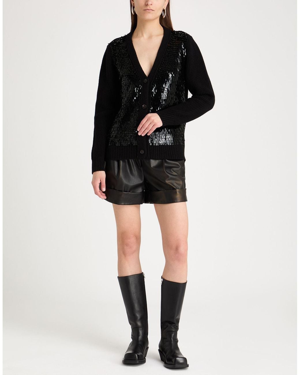 Golden Goose Deluxe Brand Black Cardigan Wool