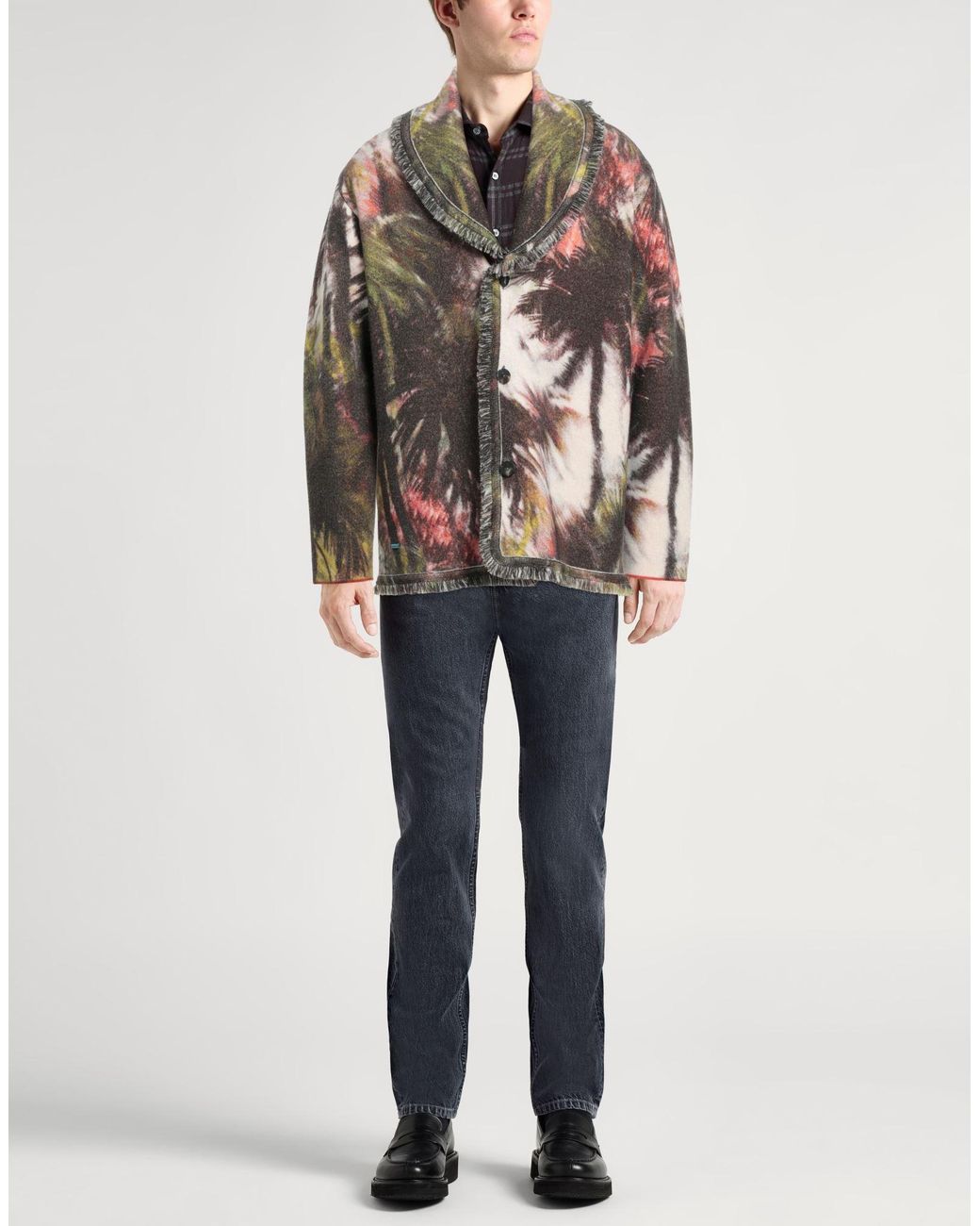 Alanui Green Military Cardigan Wool for men