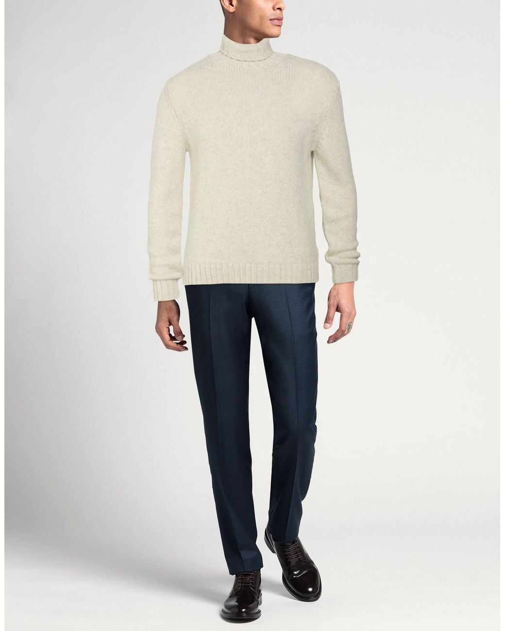 Aragona White Turtlenecks for men