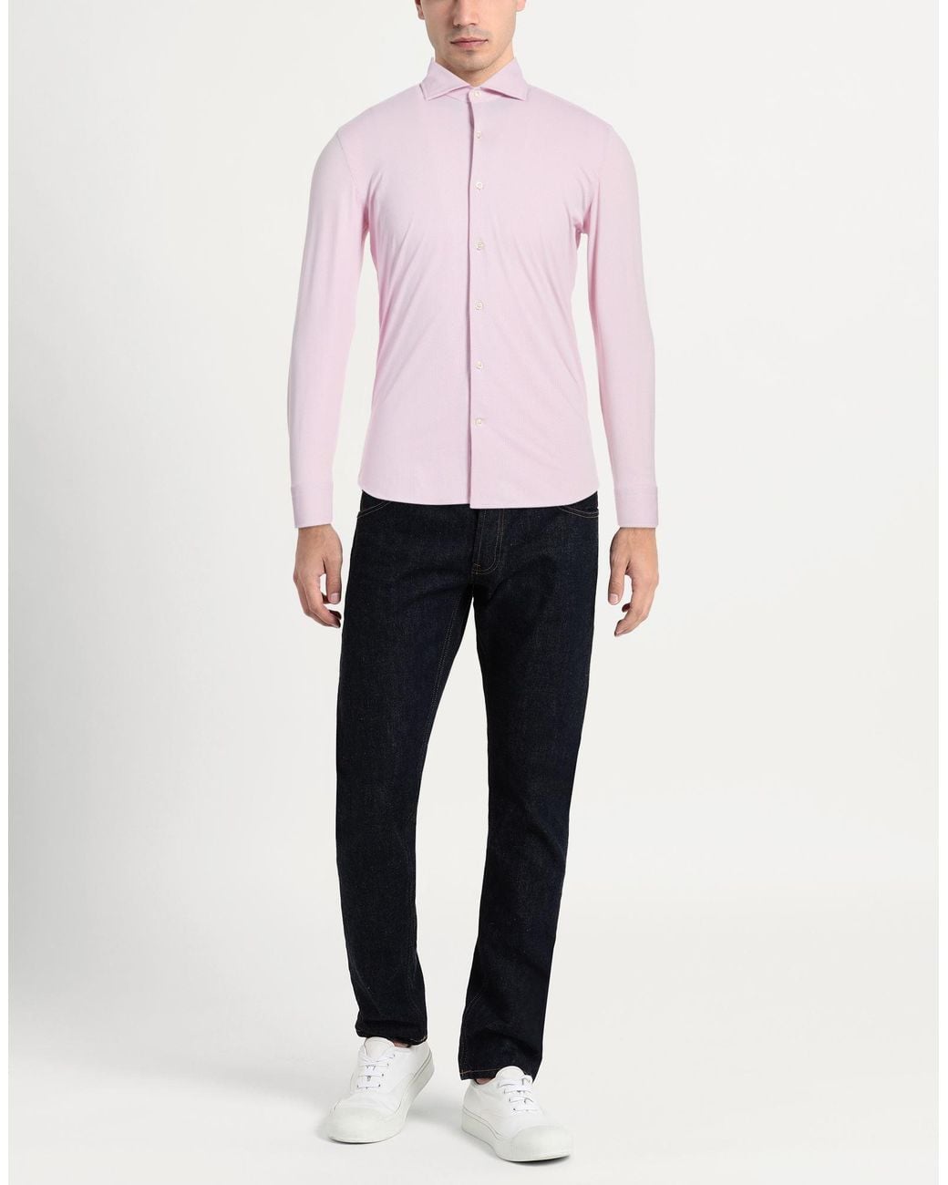 Ghirardelli Pink Next Shirt Polyamide, Elastane for men