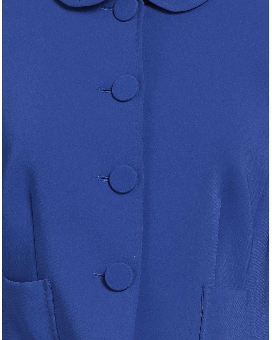 Maison Common Blue Jacket Triacetate, Polyester