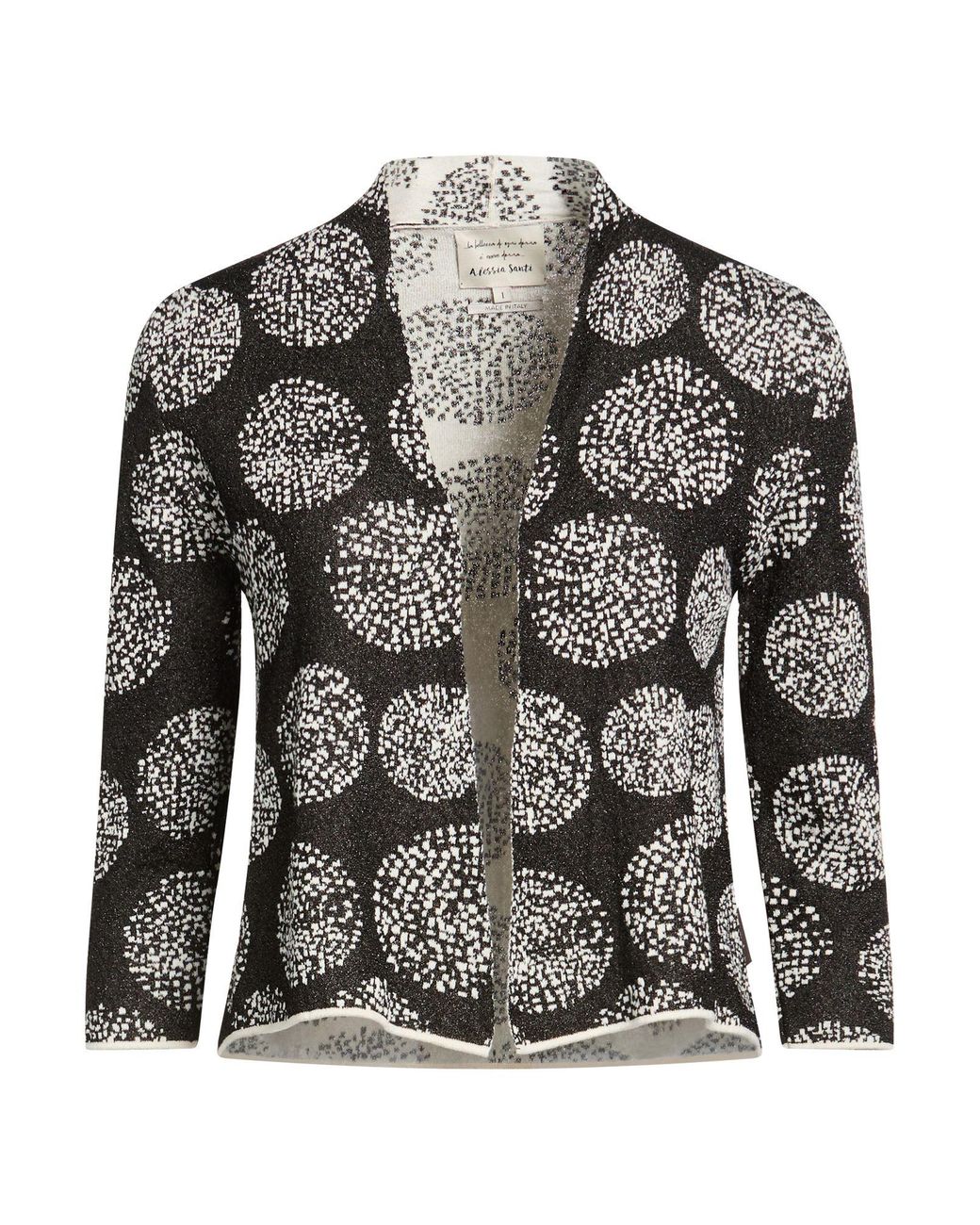 ALESSIA SANTI Gray Cardigan Cotton, Viscose, Polyester