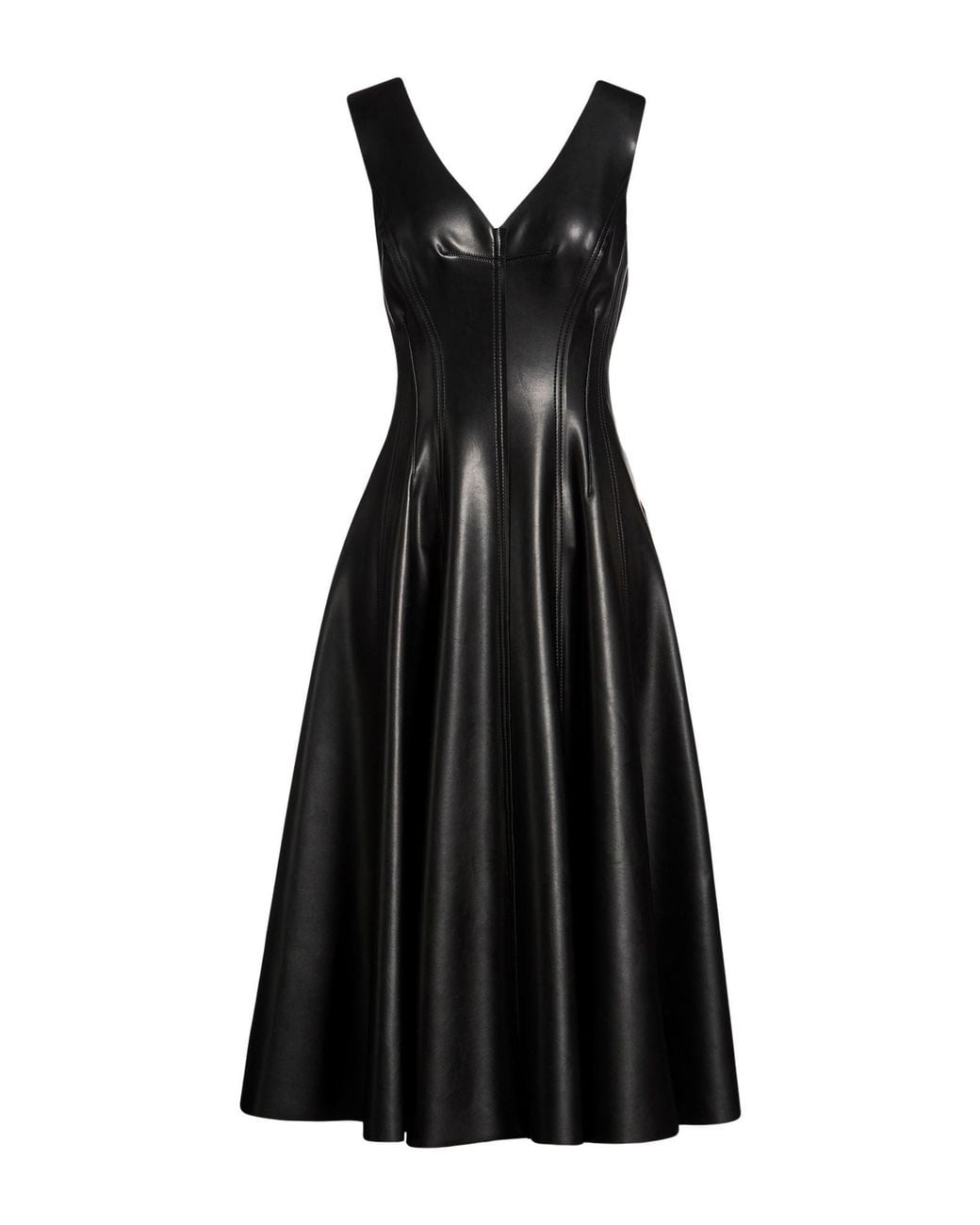 Norma Kamali Black Midi Dresses