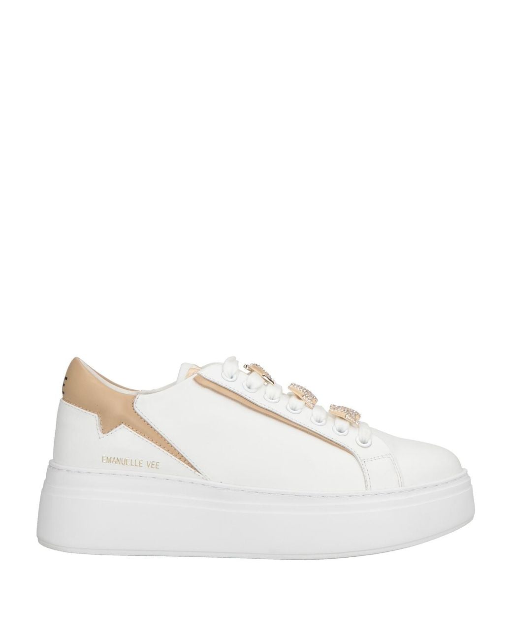 Emanuélle Vee White Sneakers Leather
