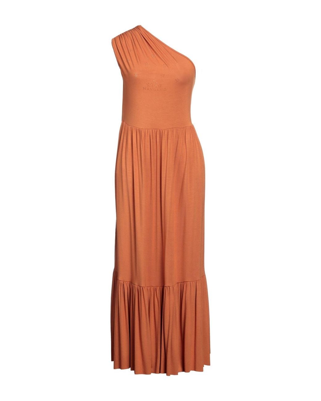 Mangano Orange Midi Dress
