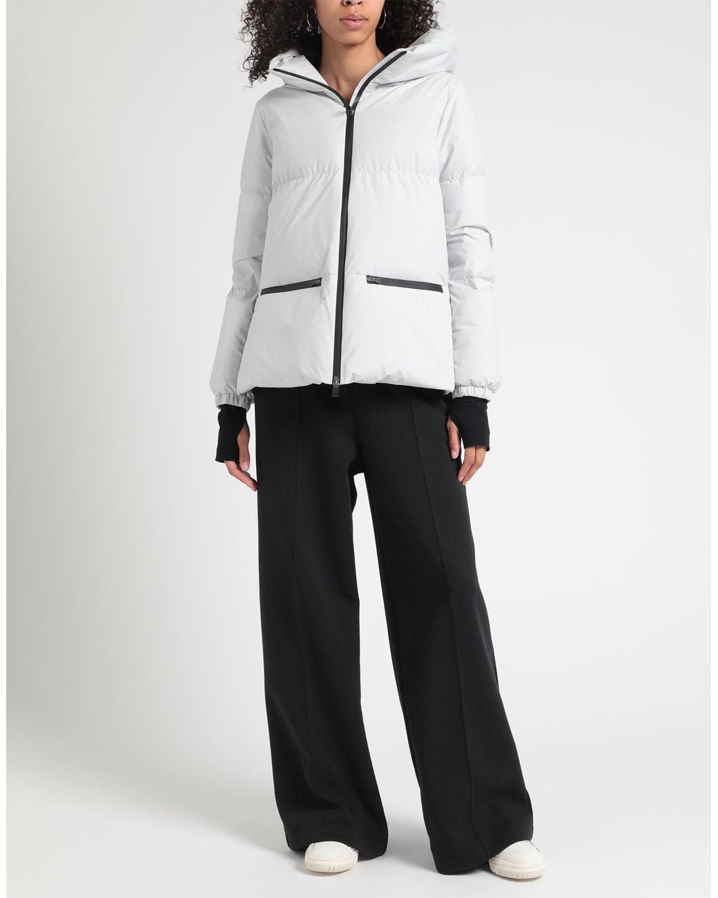 Herno White Light Puffer Polyester