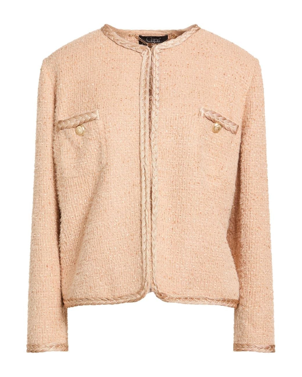 Clips Natural Camel Jacket Polyester, Polyamide