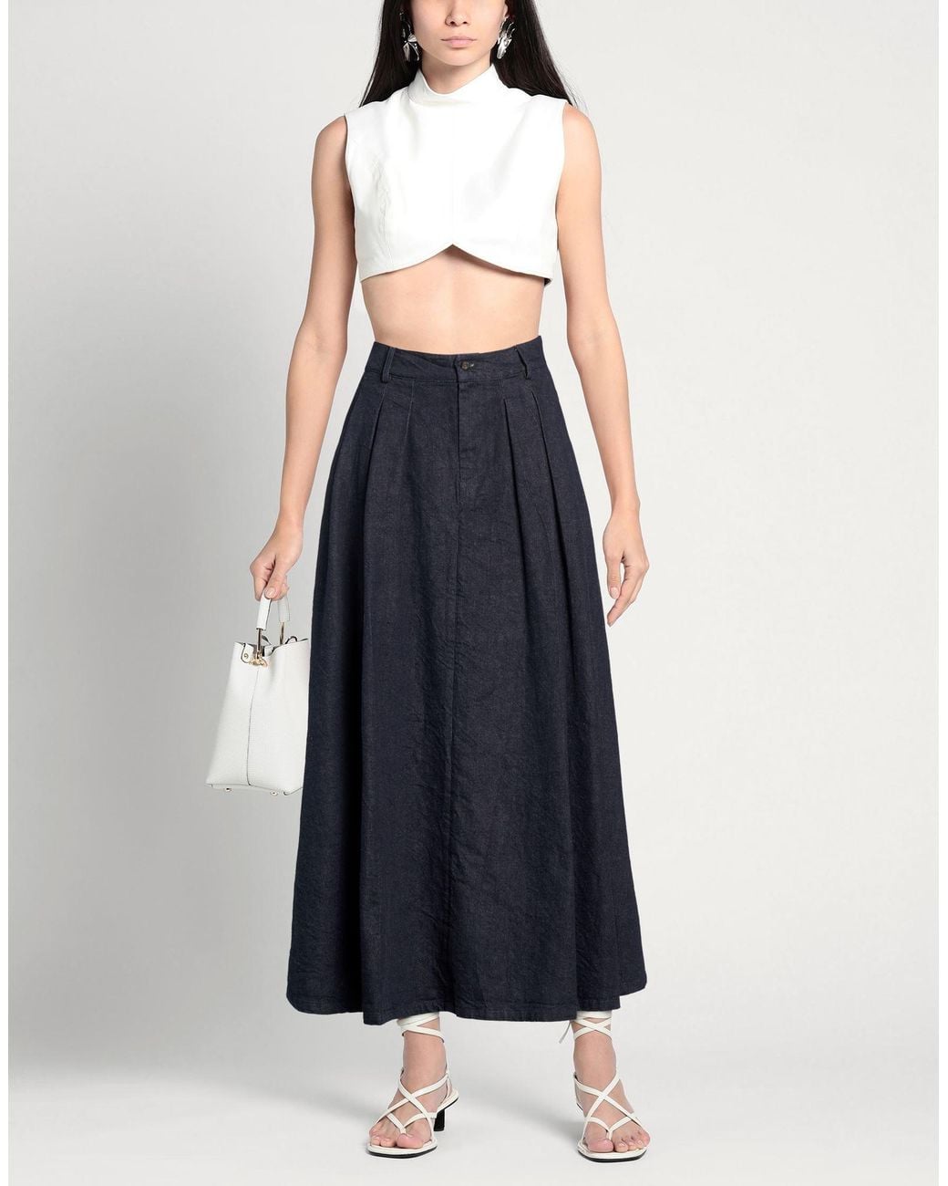 Apuntob Blue Denim Skirt