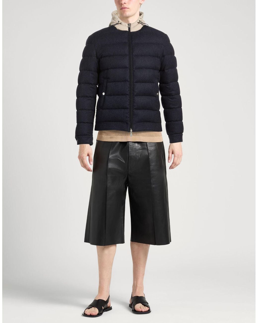 Eleventy Blue Midnight Puffer Silk, Cashmere, Wool, Polyamide for men