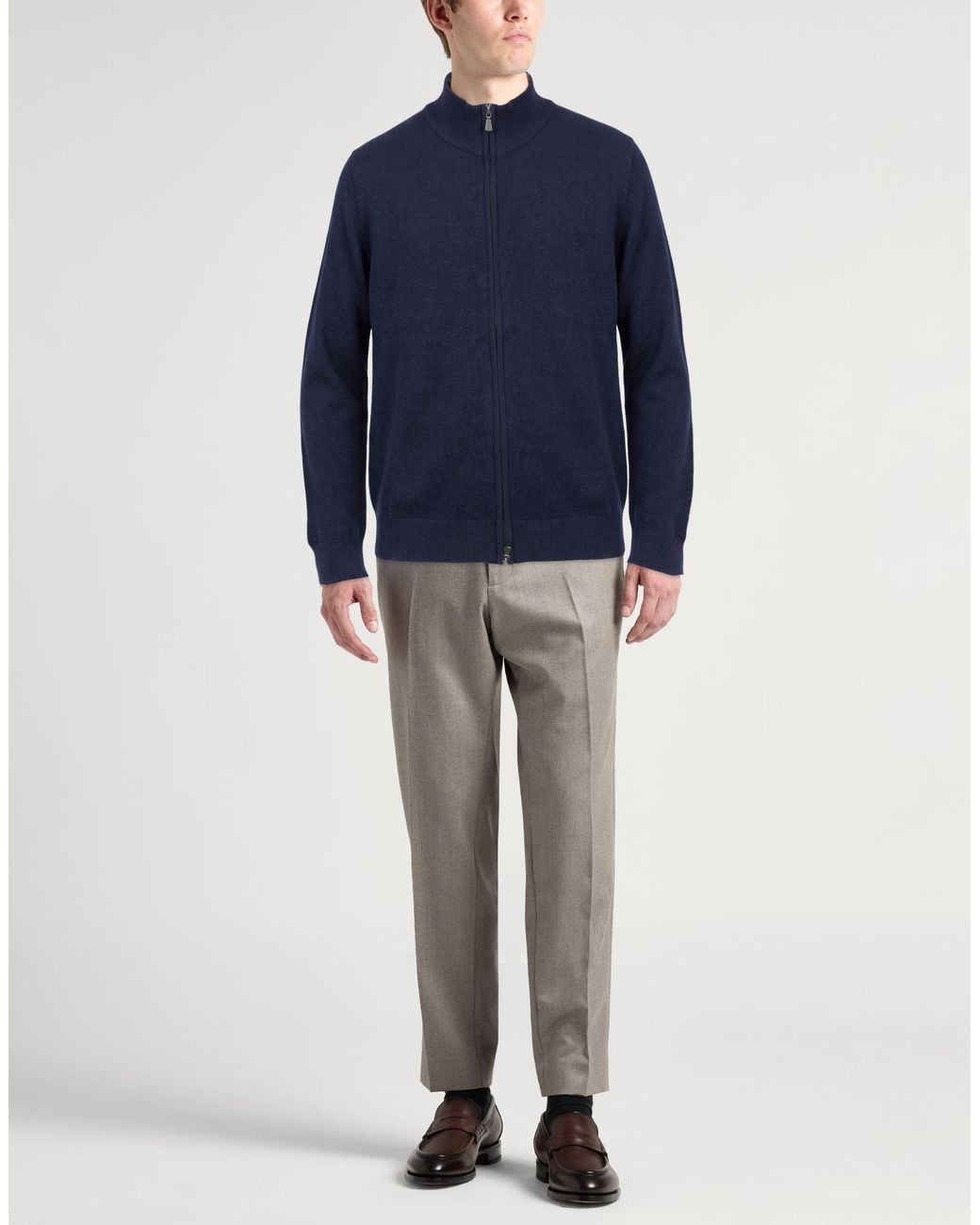 Barba Napoli Blue Cardigan for men