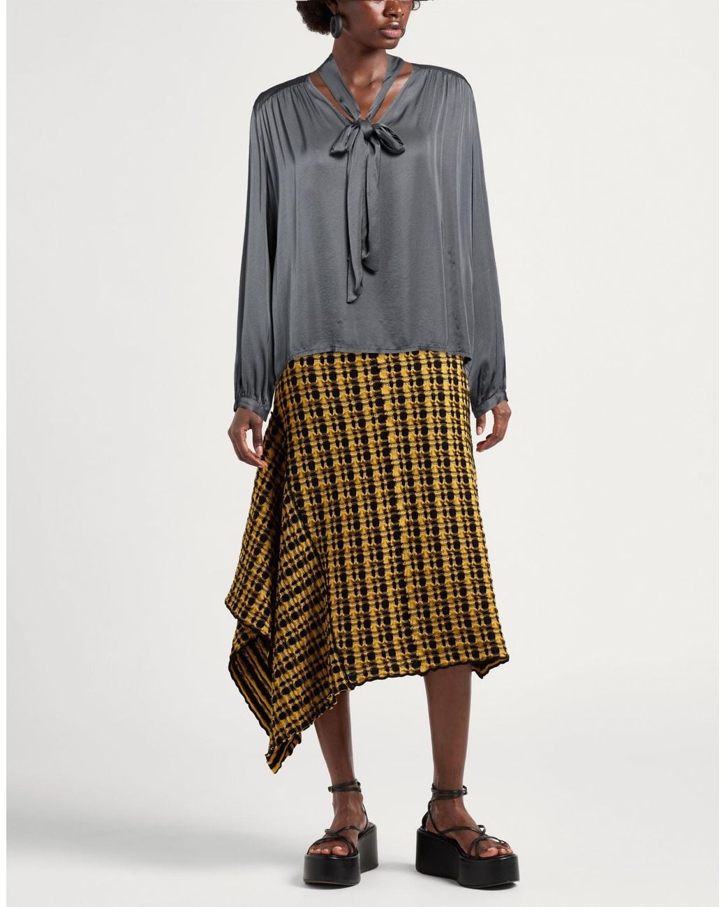 Manila Grace Gray Top Viscose
