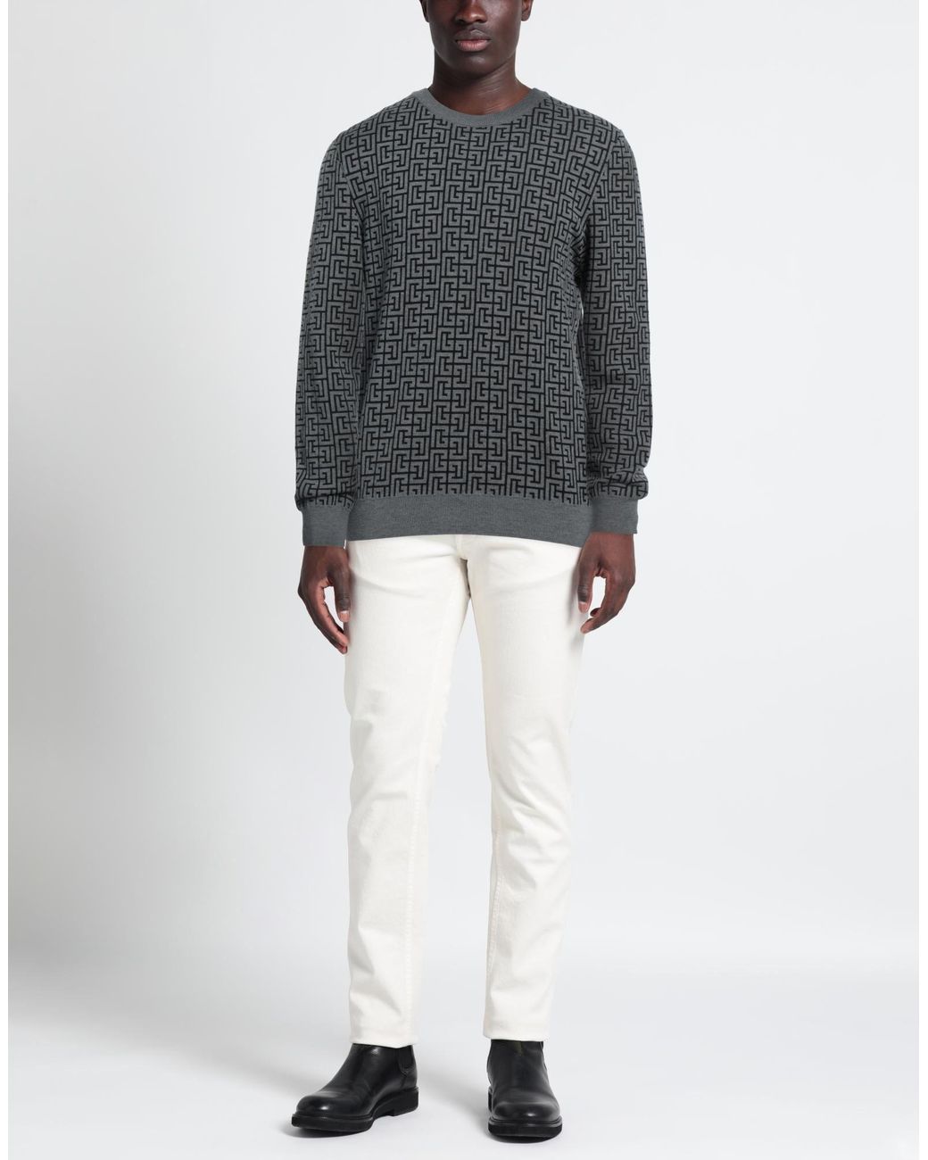 Pullover Balmain pour homme en coloris Gray