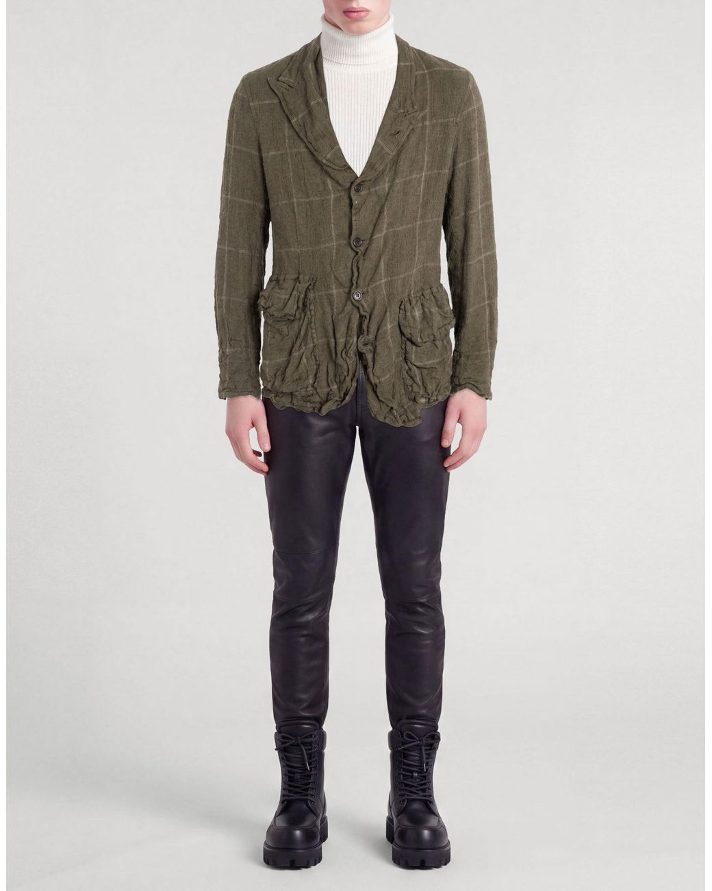 Comme des Garçons Green Military Blazer Wool for men