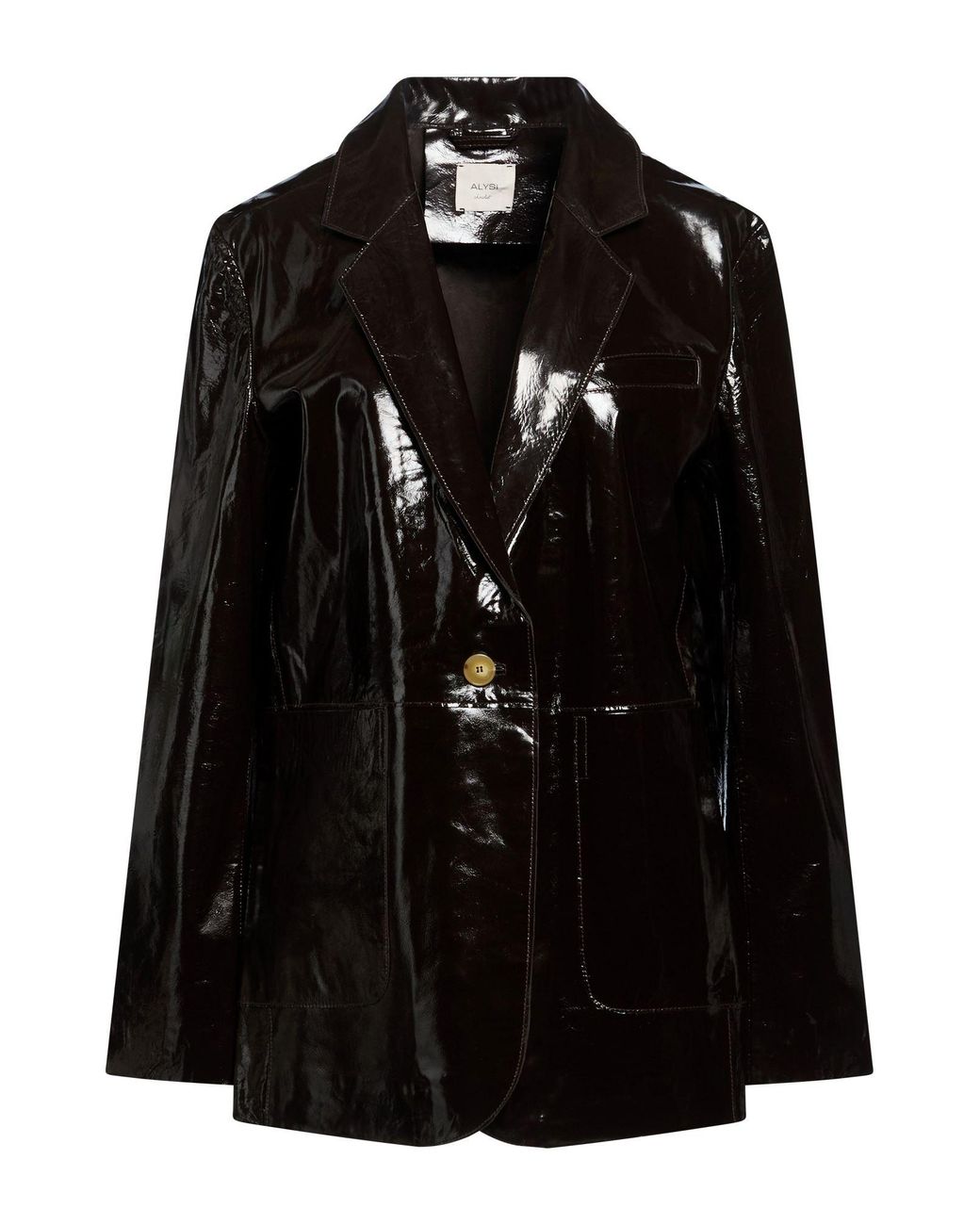 Alysi Black Chocolat Blazer Leather