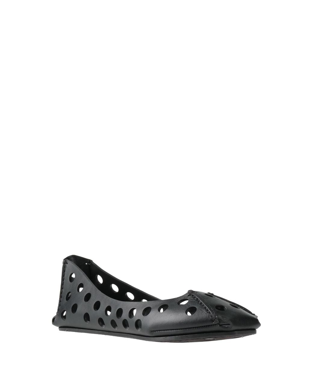 Alaïa Black Ballet Flats Leather