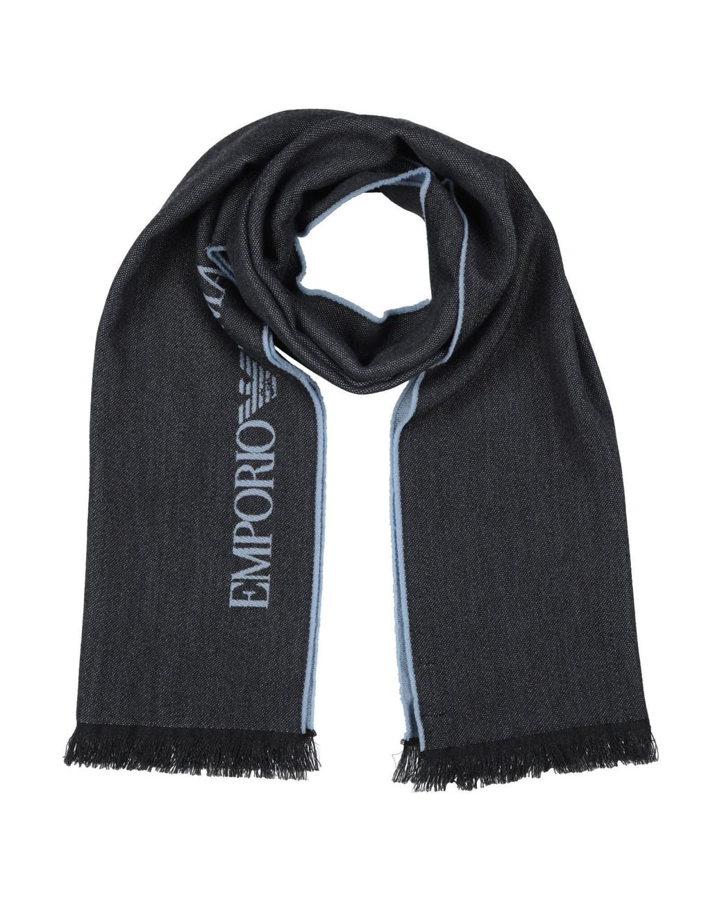 Emporio Armani Black Scarves for men