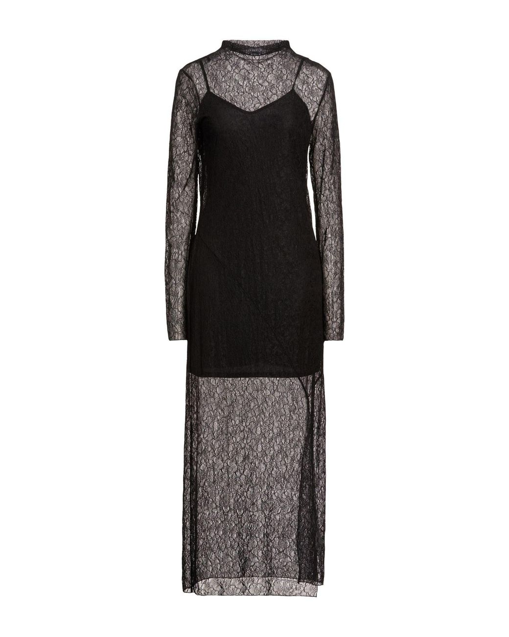 Marella Black Maxi Dress Polyamide, Elastane