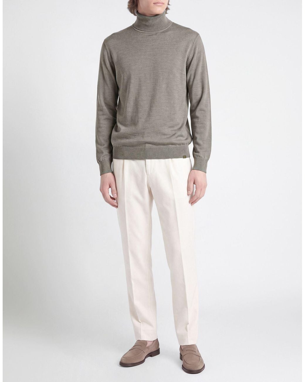 Paul & Shark Gray Turtleneck Virgin Wool, Silk for men