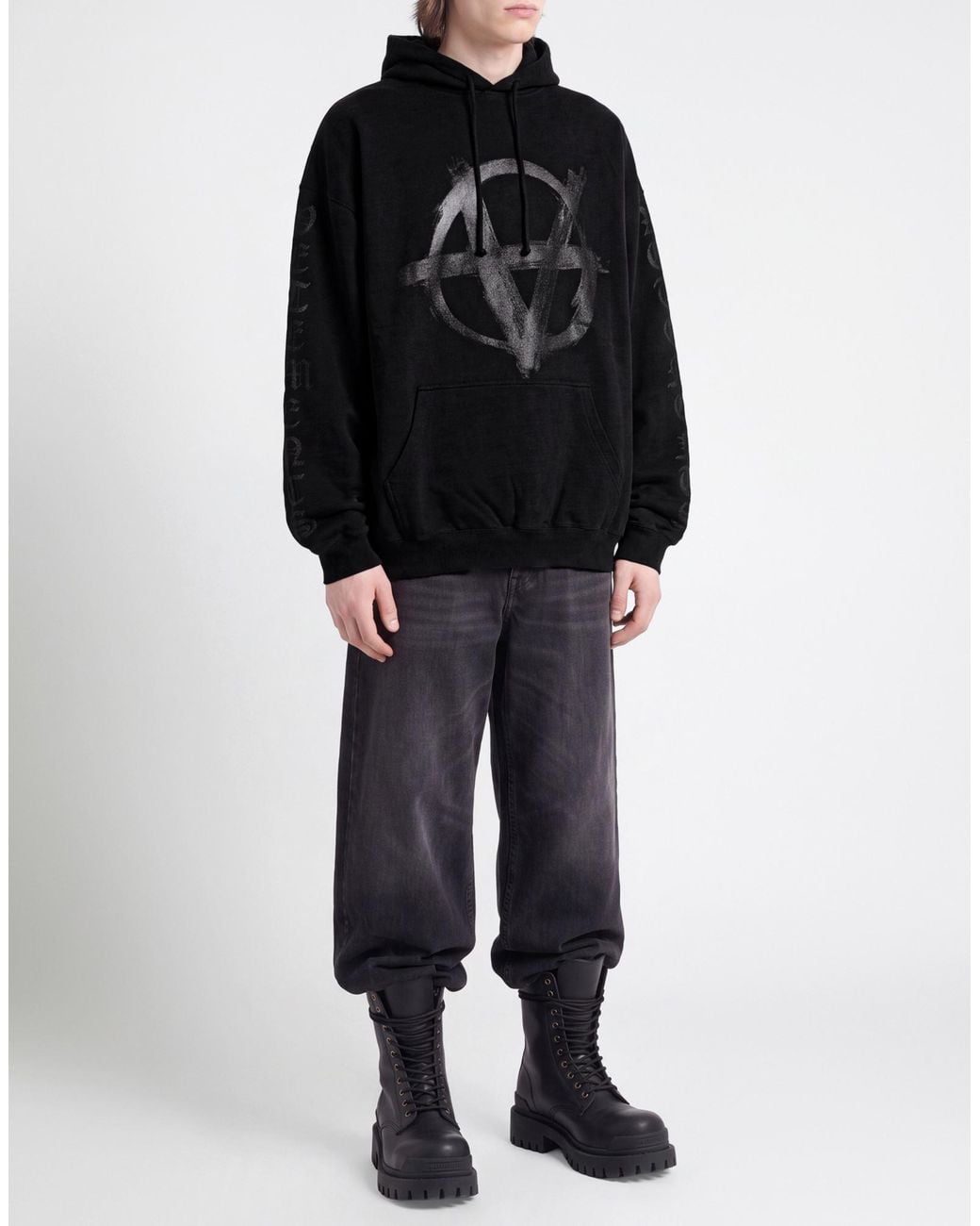 Vetements Blue Sweatshirt Cotton for men