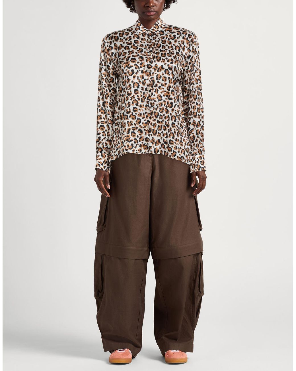 Robert Friedman White Shirt Viscose, Silk