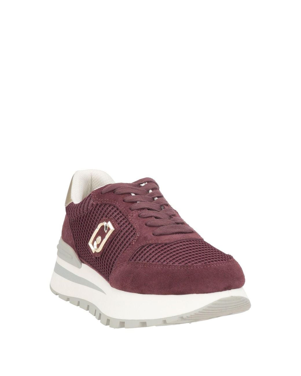 Liu Jo Purple Burgundy Sneakers Textile Fibers, Leather
