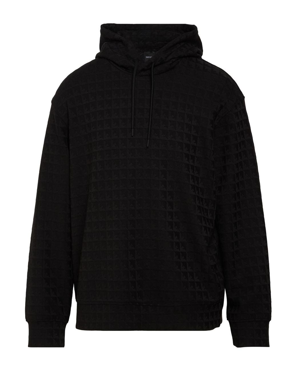 Emporio Armani Black Sweatshirt Lyocell, Cotton, Elastane, Polyester for men