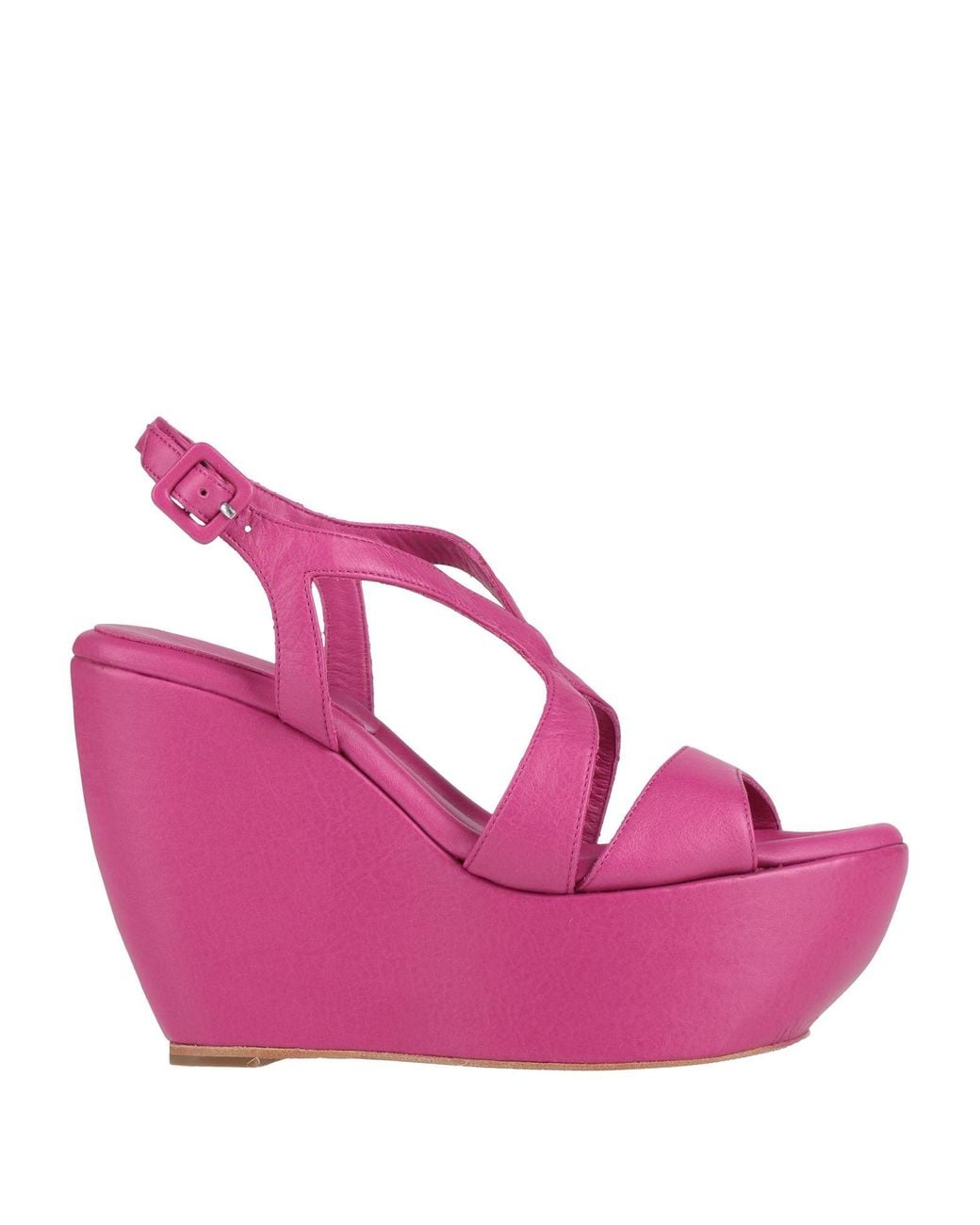 Paloma Barceló Pink Creta Fuchsia Sandals Leather