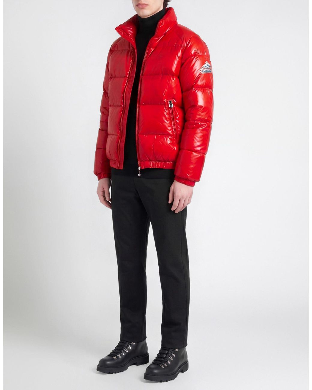 Pyrenex Red Puffer Polyamide for men