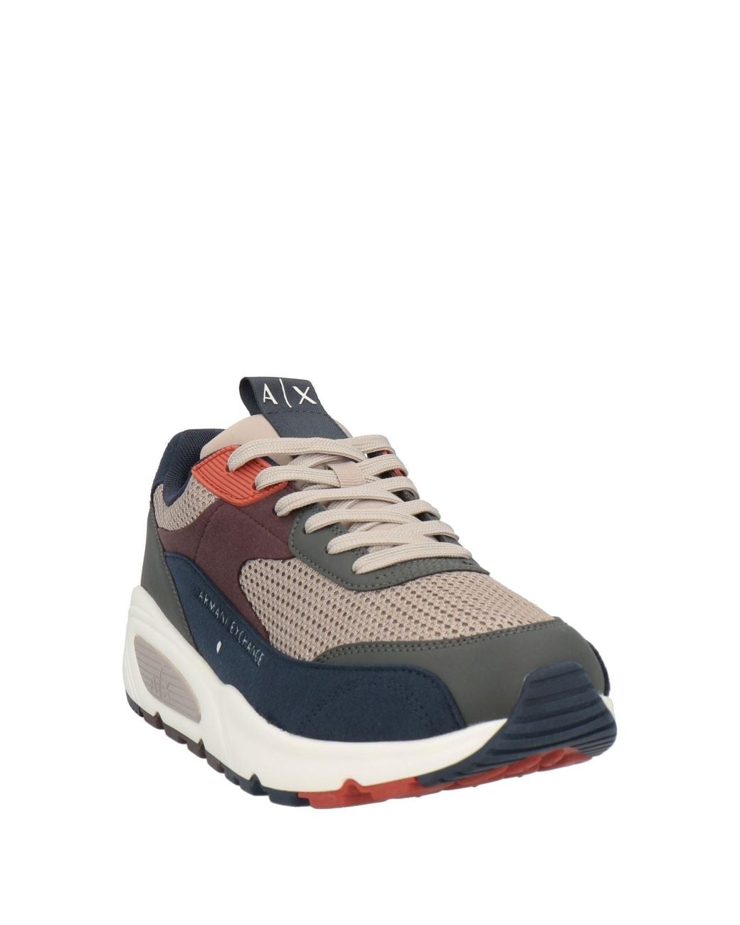 EA7 Blue Sneakers Synthetic Material, Textile Fibers for men