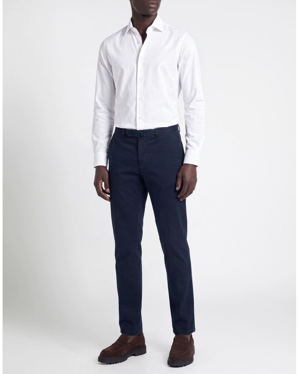 Santaniello Blue Evoluto Pants Cotton, Elastane for men