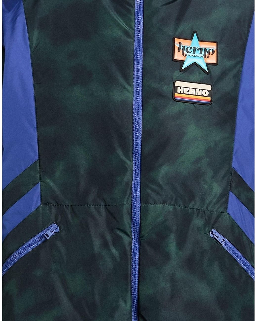 Herno Blue Jacket Polyester, Polyamide for men