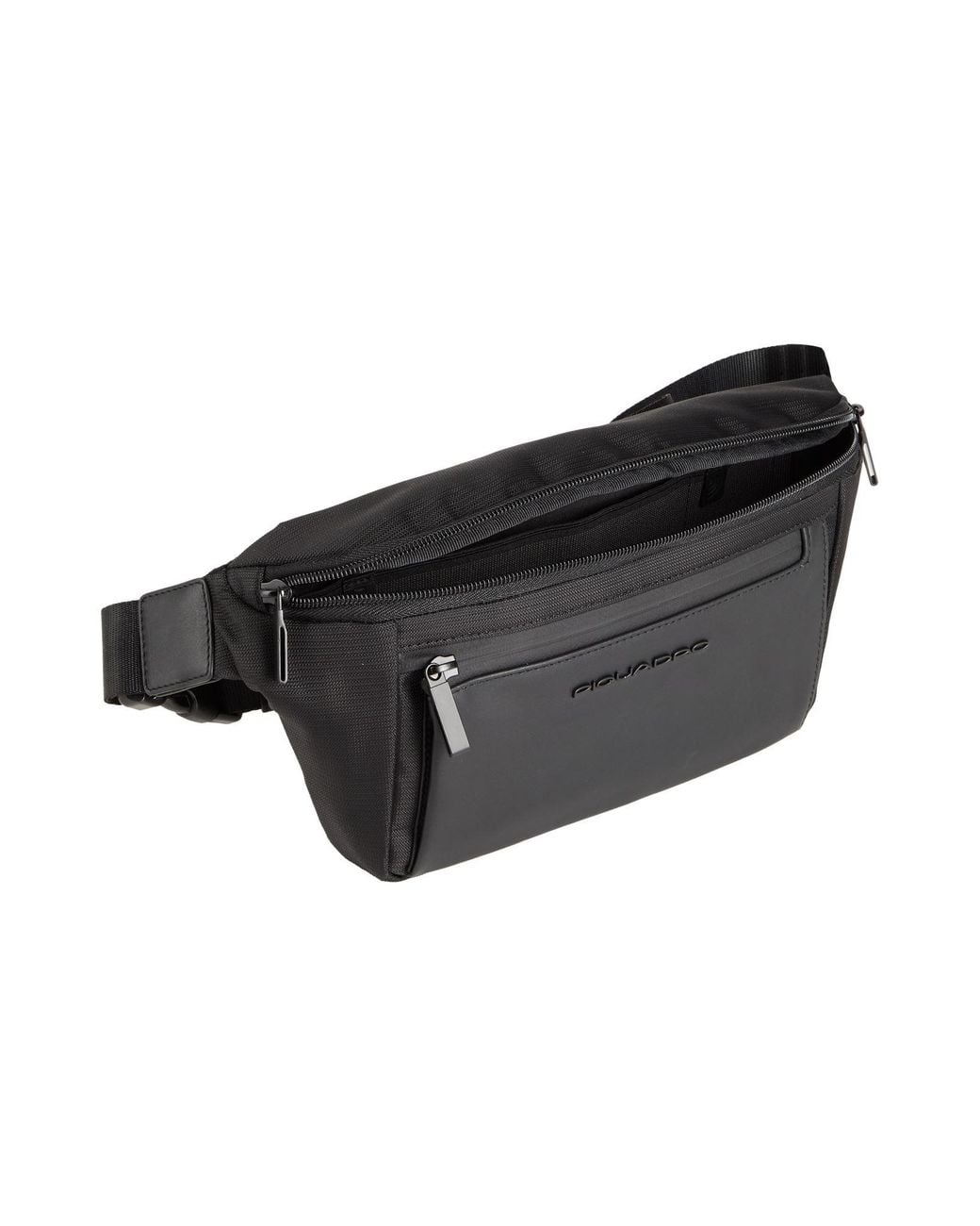 Piquadro Black Belt Bag for men