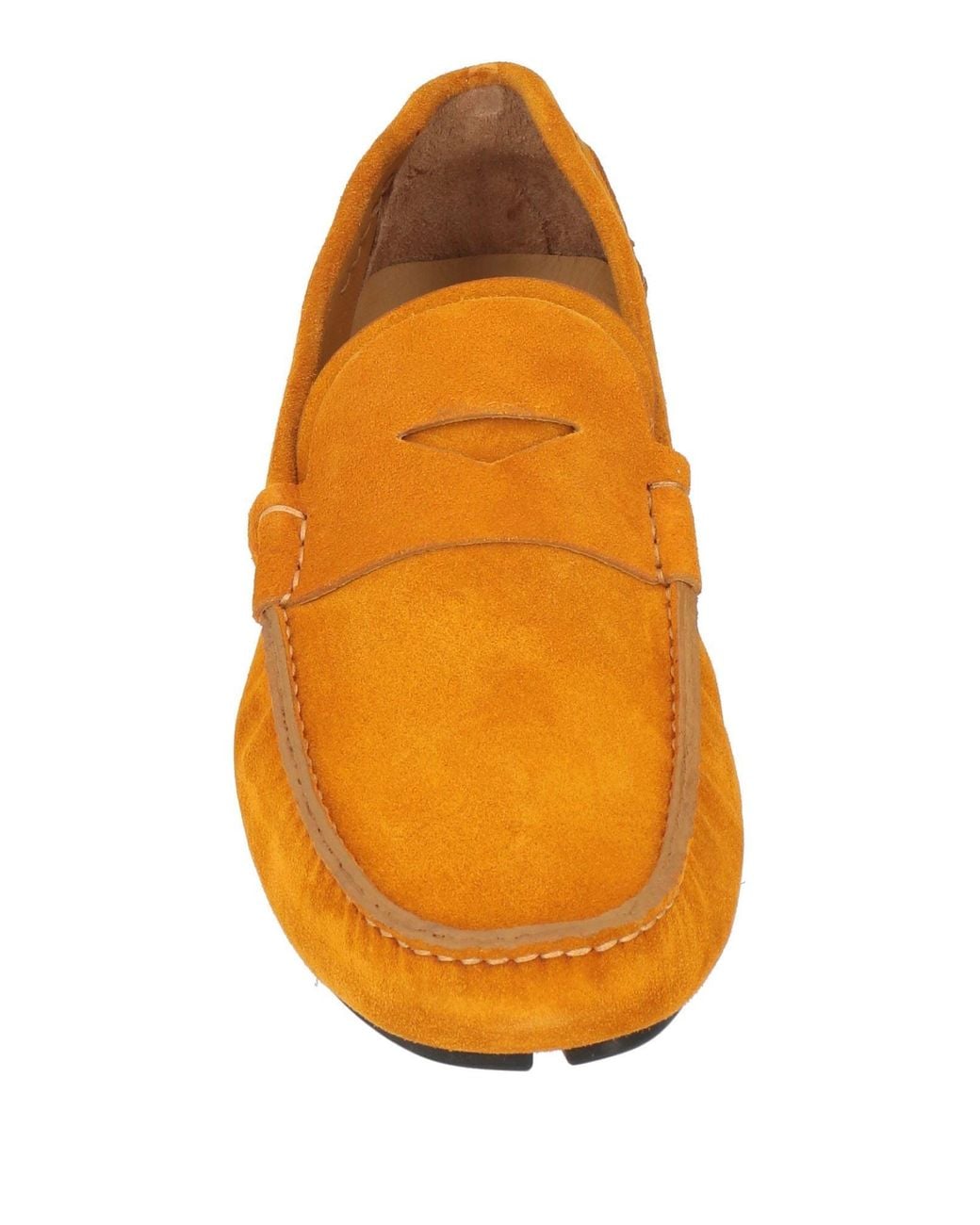 Fabi Orange Loafers Leather for men