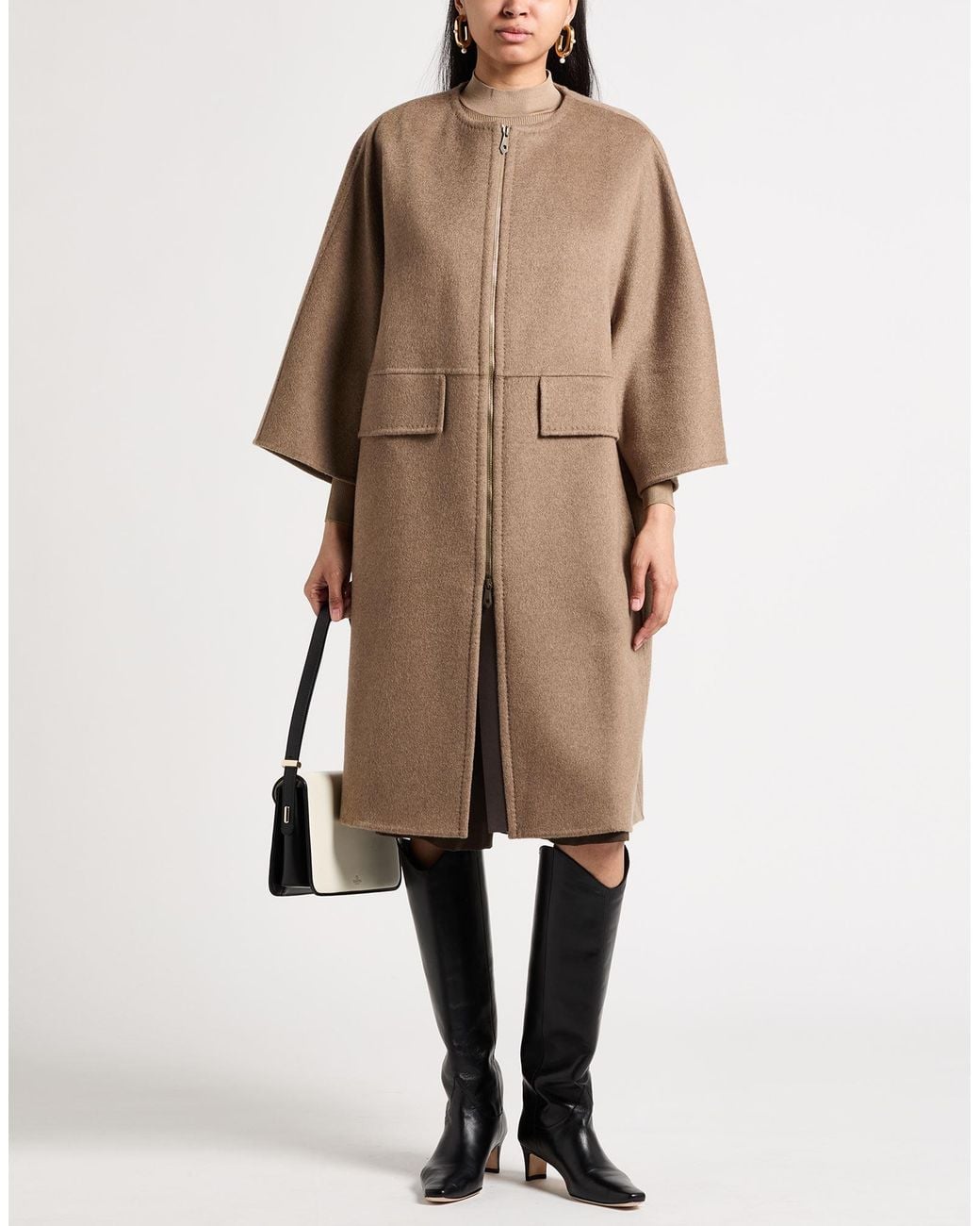 Max Mara Brown Atelier Coat Cashmere