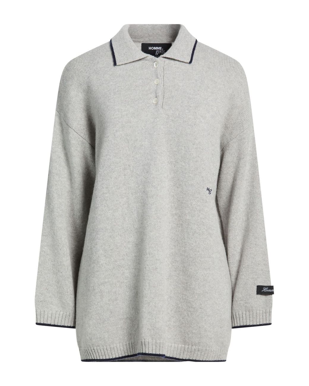 HOMMEGIRLS Gray Light Sweater Cashmere