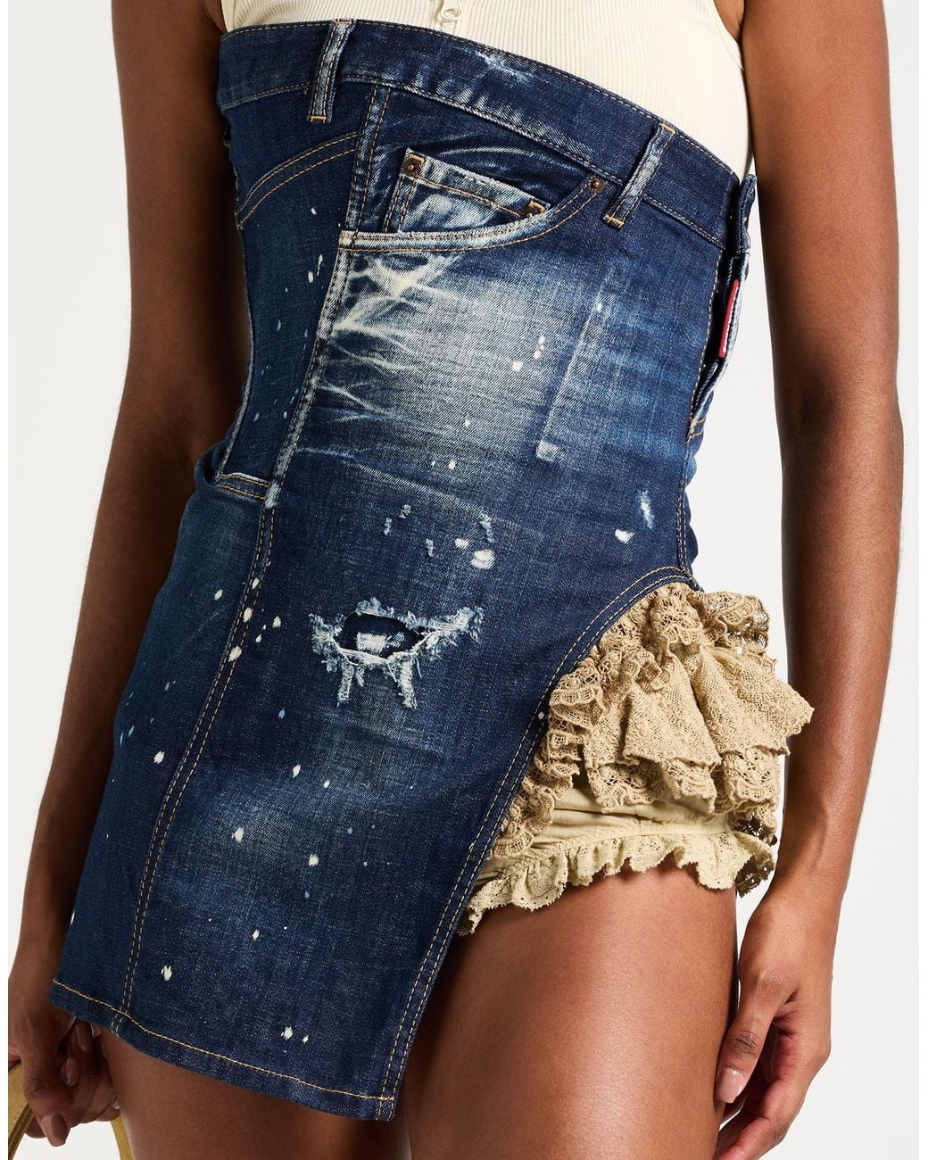 DSquared² Blue Mini Dresses