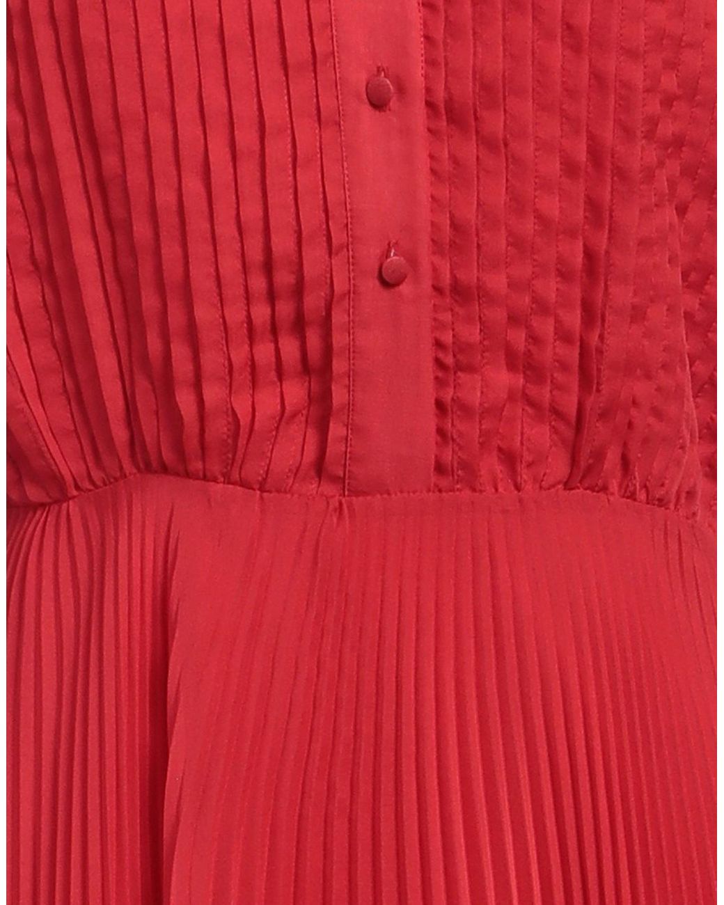 Anna Molinari Red Mini Dress Polyester