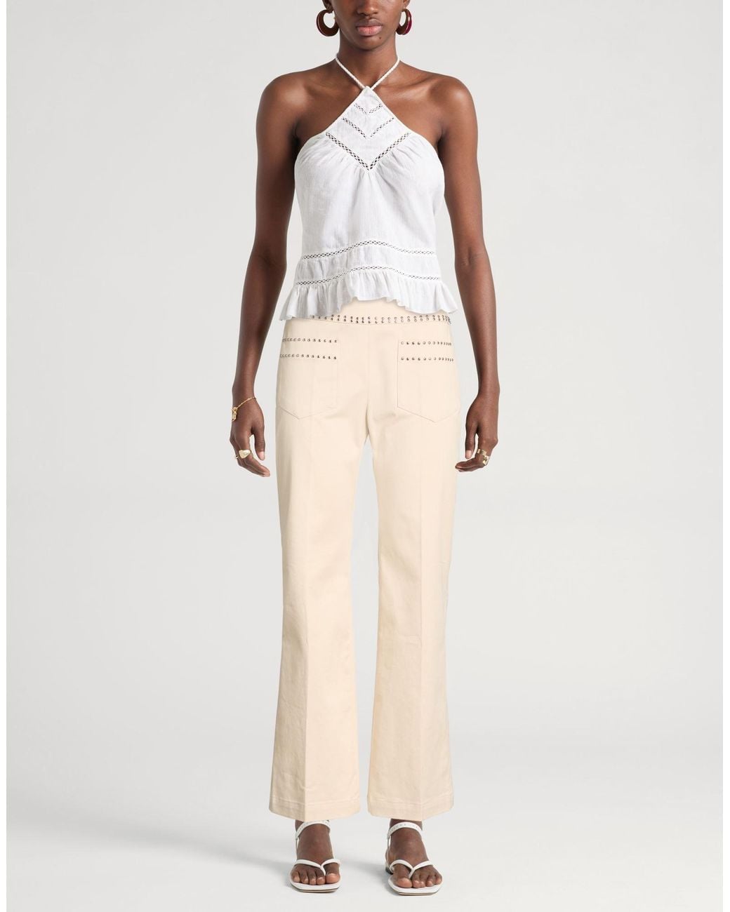 Weekend by Maxmara Natural Pants Cotton, Elastane