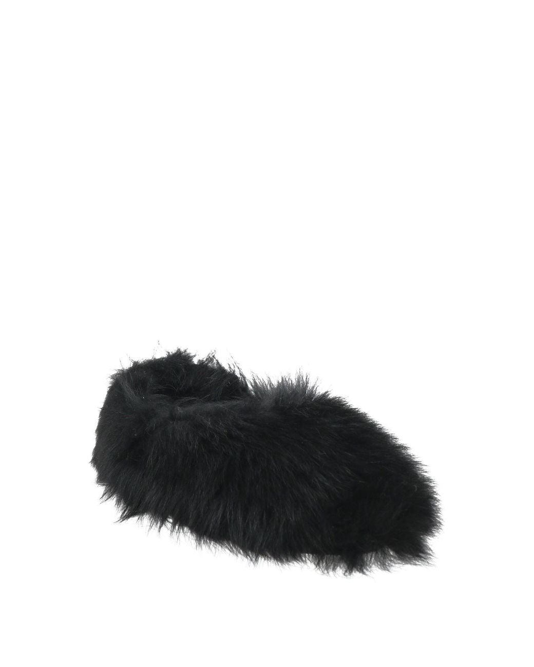 Jil Sander Black Ballet Flats Shearling