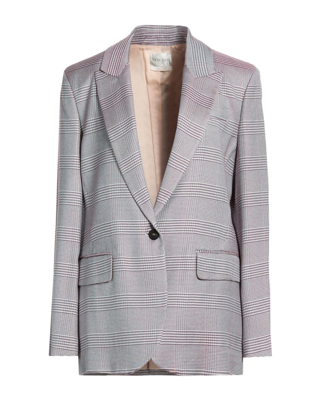 Forte_forte Gray Blazer Viscose, Wool